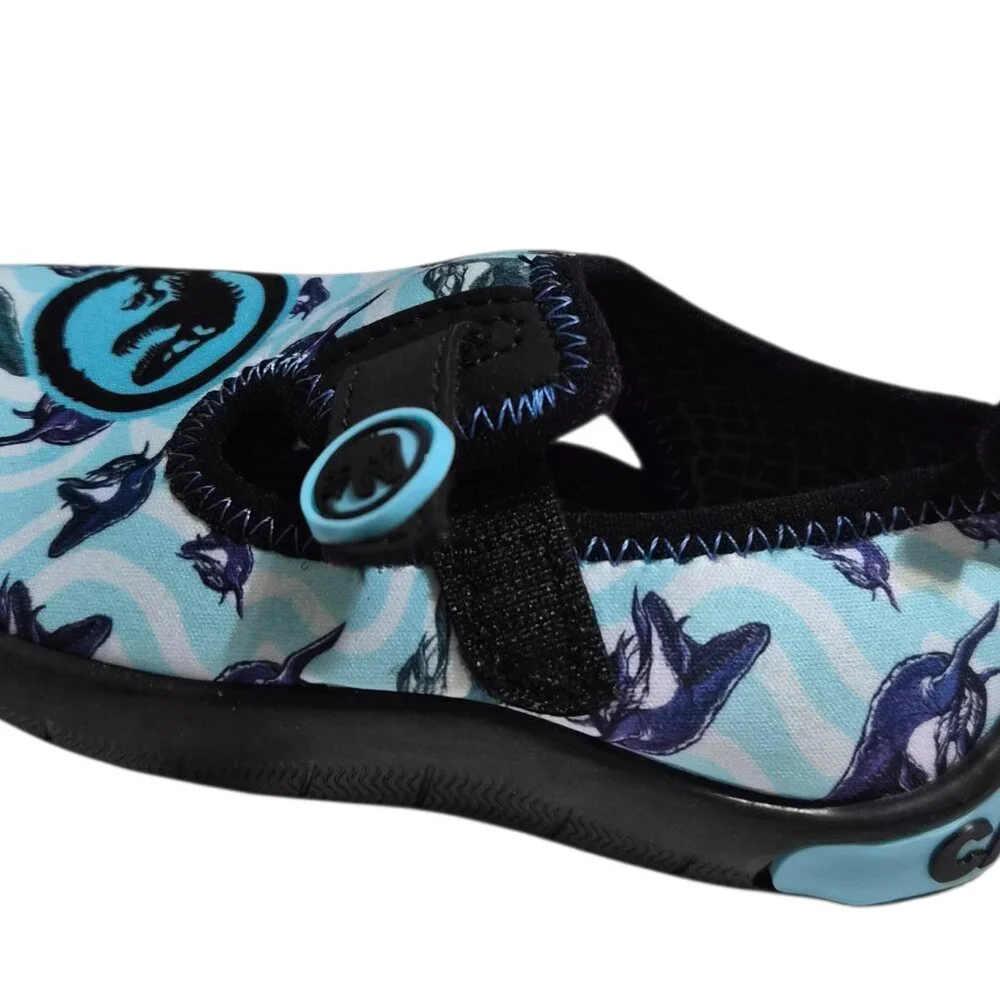 Jurassic World Little Kids Water Shoes Size 5/6, 13/1 Rubber Sole Stretch